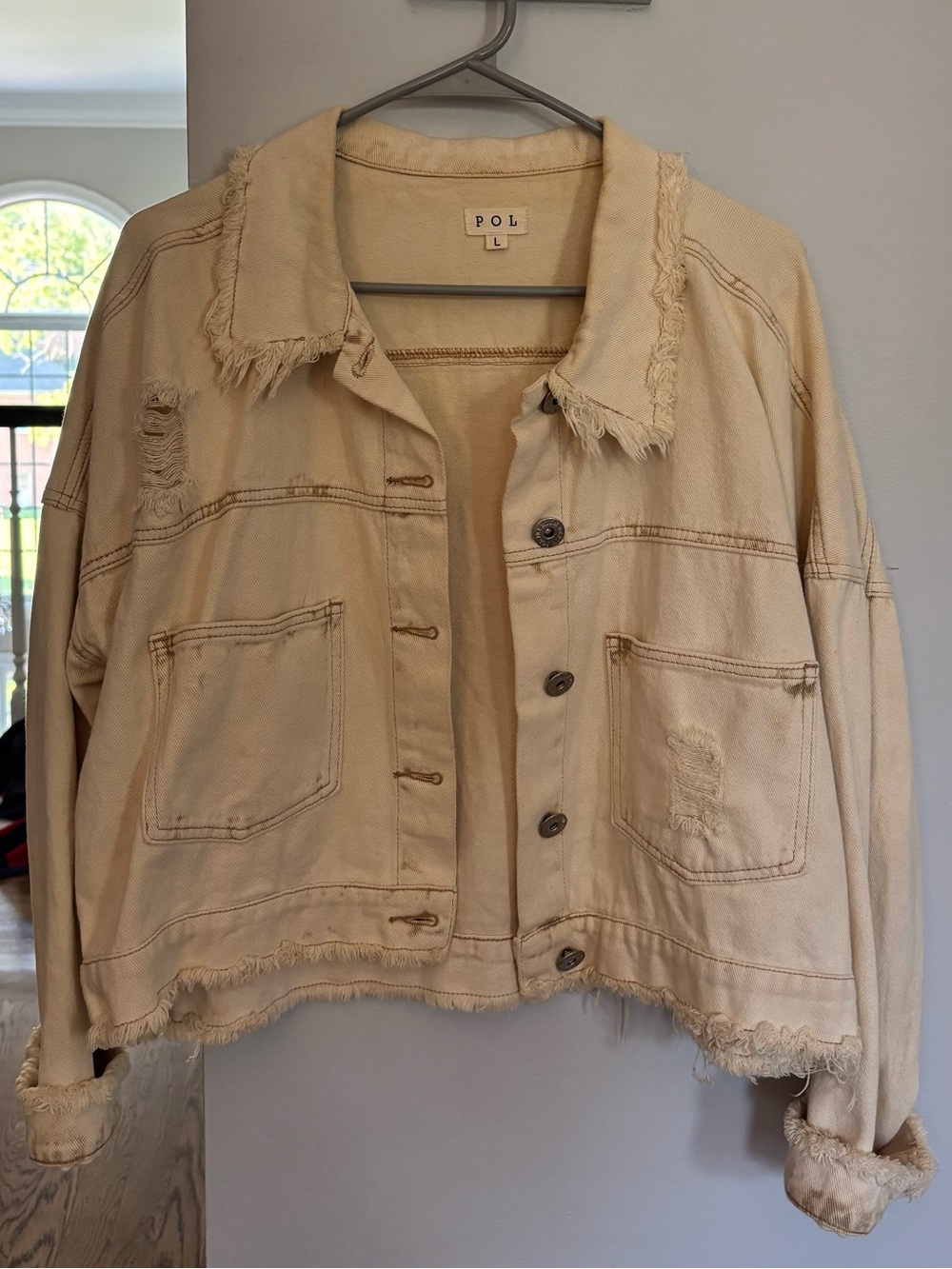 Cream Jean Jacket